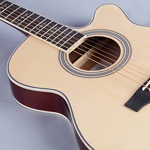 MEIeynt Guitare Acoustique 40″ pour débutant Adulte Adolescent Pleine Taille Guitarra Acustica avec Sac de Transport, accordeur, médiators, Cordes, capodastre, Tissu, Sangle Main Droite – Naturel - Les Beatles, Paul McCartney, John Lennon, RIngo Starr, George Harrison MEIeynt Guitare Acoustique 40" pour débutant Adulte Adolescent Pleine Taille Guitarra Acustica avec Sac de Transport, accordeur, médiators, Cordes, capodastre, Tissu, Sangle Main Droite - Naturel – Image 6