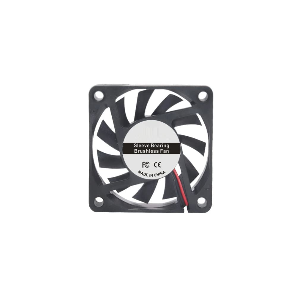 Amazon.co.jp: 冷却ファン DC6010 12V 静音 2 ピン ブラシレス6cm