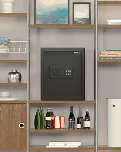 Maglag Safe Box Safe Lock Box With Steel Contruction, Digital Keypad Safes With Wall Or Floor Mounting, Anti-Theft Alarm Small Safe Box For Home Office Money Jewelry Gun Security, 1.53 Cubic Feet #TOP6