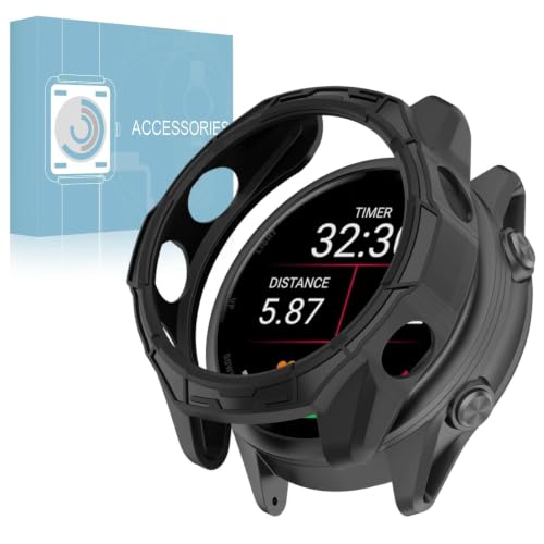 Garmin Forerunner 70/170/170 Music �p �P�[�X TPU �ϏՌ� �y�� �����h�~ �ی�J�o�[ ���h�~ ���^�i�u���b�N�j