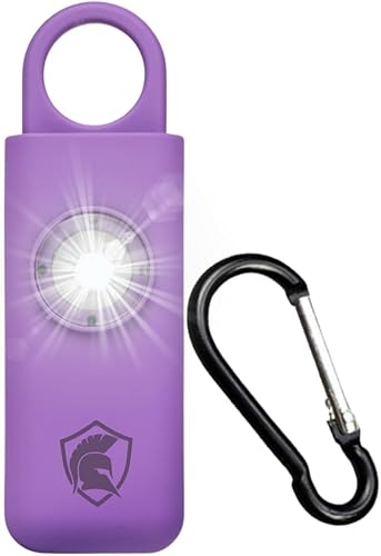 Miniatura 1 de La alarma de seguridad personal original para mujer - Sirena fuerte, luz estroboscópica y llavero versión 2.0 (morado)