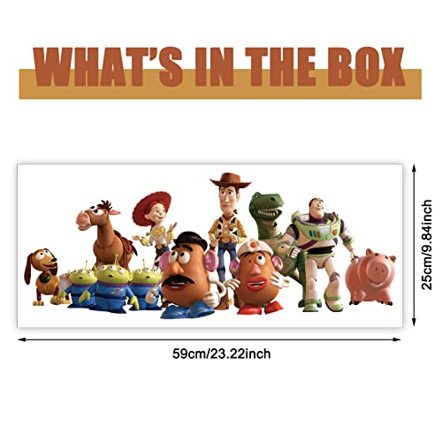 Kids Wall Decals Peel And Stick, Cartoon Toys Family Wall Stickers For Toy-Story's Themed Room Kids Bedroom Nursery Wall Art Decor #TOP1