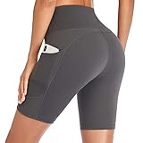 ➤Tejido opaco y 4 posiciones de extensión: este pantalones cortos está hecho de tejido opaco de la más alta calidad. El proceso de costura único, la suavidad no general y la protección total de las partes privadas son la opción perfecta para el yoga y aptitud .No se preocupe más por la privacidad de la polainas interior al hacer cuclillas, doblarse y estirar.