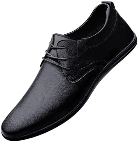 Men&#39;s Lace up Dress Shoes Vintage British Style Business Casual Fashion Spring Summer Oxford Work Shoes Trendy