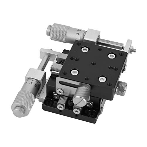 Lineartisch, XY-Achsen 40x40 mm LY40-CM-Tisch Linearkugelstangen Präzisions-Plattform mit manueller Verschiebung Geeignet für Labor-Präzisionsinspektionen, manuelle Linearstufen