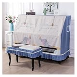 Leggera e portatile: questa copertura per tastiera per pianoforte adotta un design leggero e portatile, che può essere facilmente installato e rimosso in qualsiasi momento, rendendolo una scelta ideale per la casa e i viaggi, assicurando che il tuo pianoforte sia pronto per suonare in qualsiasi momento
