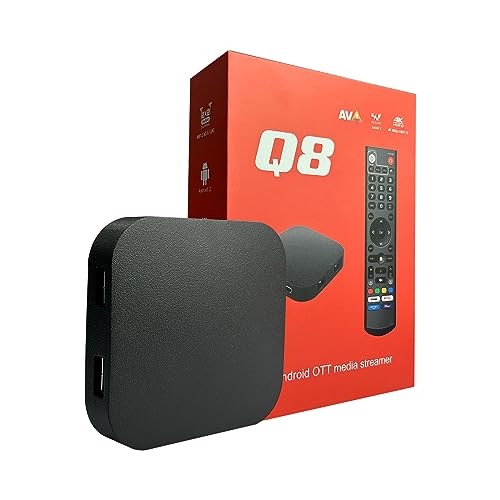 BOXPUT Android TV Box, Smart TV Box, Q8 4GB RAM + 32GB ROM Streaming Box, Android 11.0, 4K WiFi2.4G/5G, BT5.0, Voice Assistant, Screen Mirror, HD Smart TV Box, Bluetooth Internet TV Box