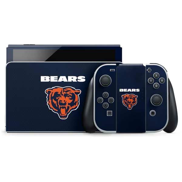 Skinit Decal Gaming Skin Compatible with Nintendo Switch OLED (2021) - Officially Licensed NFL Chicago Bears Team Jersey Design
