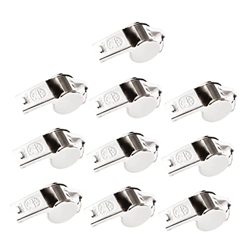 balacoo Referee Lifeguard Whistles 10pcs Whistles for Basketball Baseball Exercise