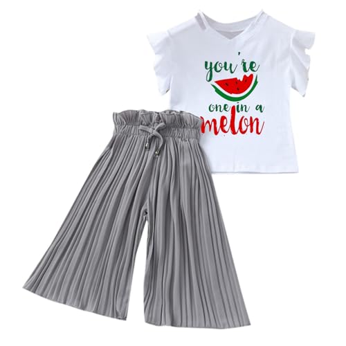 Ensemble estival filles haut léger en mousseline fine imprimé tournesol chic