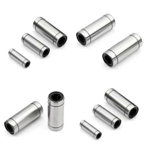 Roulements linéaires LM8LUU 8mm rallongés pour guidage d'imprimante 3D CNC x4
