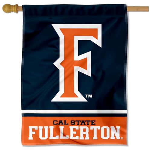 Cal State Fullerton Titans Wordmark Logo House Flag Banner