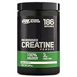 Optimum Nutrition Creatin Monohydrat Pulver, ON Kreatin hergestellt für Leistungssteigerung, 186 Portionen, 634g, Verpackung kann Variieren
