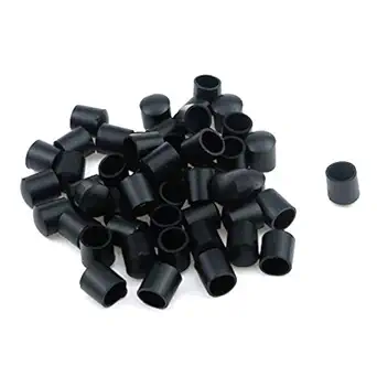 Semetall Round Rubber Cap 50 Pcs 10mm(3/8