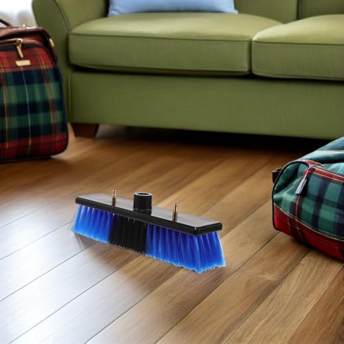 Brosse pour panneaux photovoltaïques à construction solide en plastique et acier durable