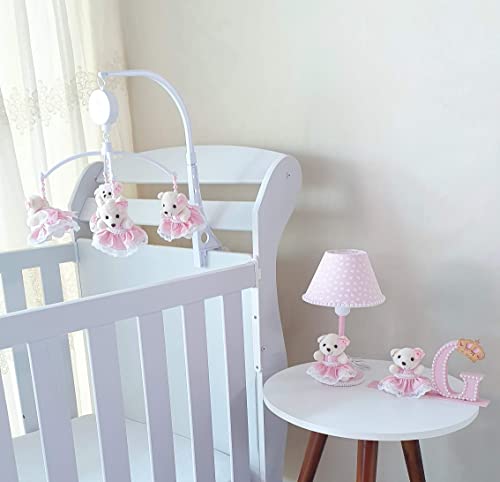 Mobile Para Berço Musical Giratório Ursa Princesa