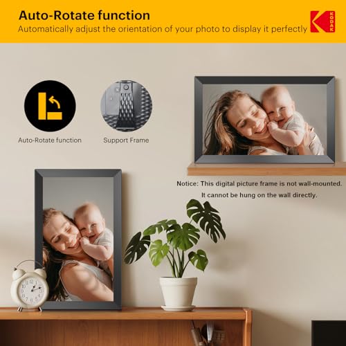 Image of KODAK 15.6 Inch Large WiFi Digital Picture Frame, 1920x1080 FHD Touch Screen Electronic Photo Frame with AI Photo Art, 32GB Storage, 6 Ways Sharing Photos & Videos, for Mom Family
