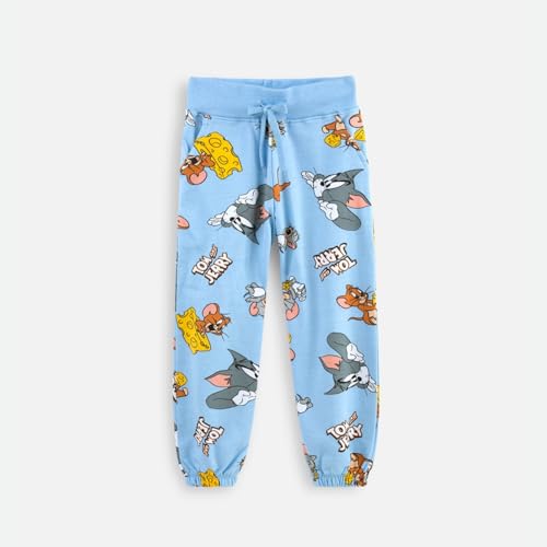 Image of Nap Chief Kids Cotton Official Tom & Jerry Printed Co ord set for Boys & Girls, Sweatshirt and Joggers Clothing Set for Casual Wear