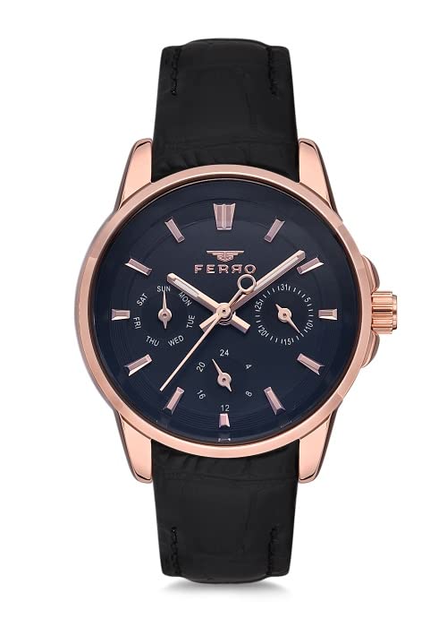 Ferro Analog Black Dial Womens Watch-FM1905B-965-R (B09RWLFGW6) Amazon Price History, Amazon Price Tracker