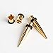 TBOSEN 36 PCS Gold Ear Tapers Stretching Kit Stainless Steel Gauges Plugs Tools Set Eyelet 14g-00g