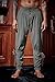 Runcati Mens Medieval Ankle Pants Renaissance Viking Pirate Lace Up Tapered Halloween Linen Costume Trousers Dark Gray