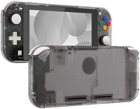 eXtremeRate Transparent Clear DIY Replacement Shell for Nintendo Switch Lite, NSL Handheld Controller Housing w/Screen Protector, Custom Case Cover for Nintendo Switch Lite