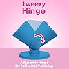 tweexy Hinge Untippable Nail Polish Bottle Holder | Anti-Spill Nail Polish Holder Stand, Tilted, IntelliStick Airlock Suction | Fingernail Painting, Nail Art Tools | Nail Polish Accessories (Beach Glass) #1
