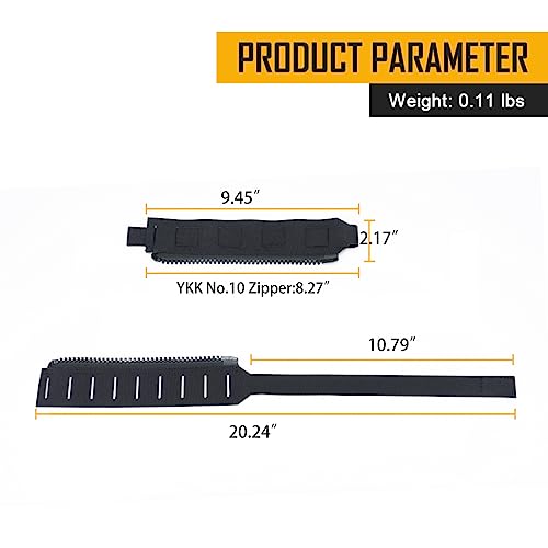 Kit cremallera Molle IDOGEAR para extension de carga y transporte tactico en chaleco 5