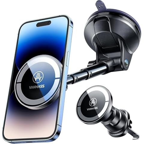 VANMASS Magnetic Phone Car Mount with Strong Magnet Cover