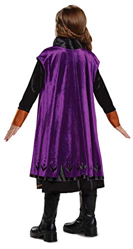 Disguise Disney Anna Frozen 2 Deluxe Girls' Halloween Costume, Kids Size Purple Medium (7-8) #TOP1