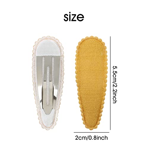 Insowni 40 Pieces 20 Colors In Pairs Solid Striped Floral Cloth Fabric Lined Non Slip Wrapped Snap Hair Clips Cute Small Barrettes Fine Thin Hair Pins Accessories For Baby Toddlers Kids Little Girls #TOP6