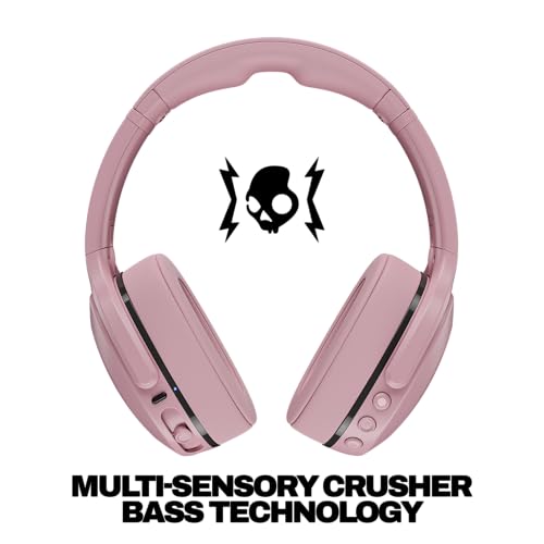 Image of Skullcandy Crusher 540 Active Wireless Bluetooth Headphones with Multi-Sensory Bass, Noise Isolating Over-Ear Fit, Sweat and Water Resistant, 40 Hours Battery, Microphone for iPhone Android - Soft | Bluetooth, Noise Isolating Over-Ear Secure Fit, Sweat and Water Resistant, 40 Hours Battery, Working Out, Gym, Fitness