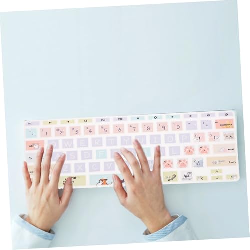 Protector teclado portátil de diseño integral para trabajar sin manchas 5