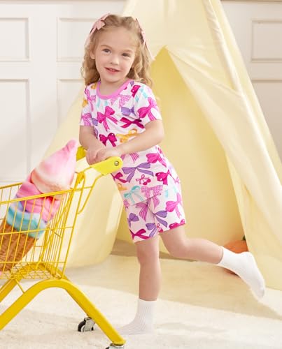 babee Reshinee Baby Pajamas Girls Summer Short Sleeve 18-24 Months Unicorn Mermaid Snug Fit 2pcs — view 3