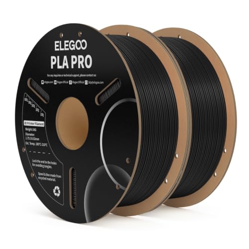 ELEGOO PLA 3D Printer Filament 1.75mm Black PRO 2KG
