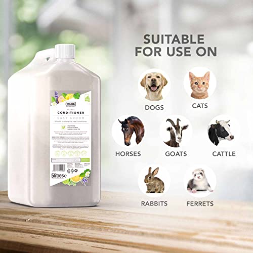 Wahl Easy Groom Pet Conditioner, Conditioner for Dogs, Moisturises Skin and Coats, Removes Dandruff, For Dogs Dry Skin, Professional Vegan pet conditioner, 5 Litre - Image 2
