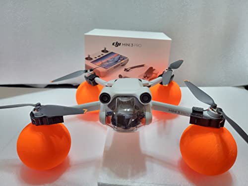 Thekkiinngg Et Dessin Mini 3 Pro Float Landing Gear Drone Water Mod Emergency Water Landing Compatible With Dji Mini 3 Quadcopter (Orange Neon) #TOP1