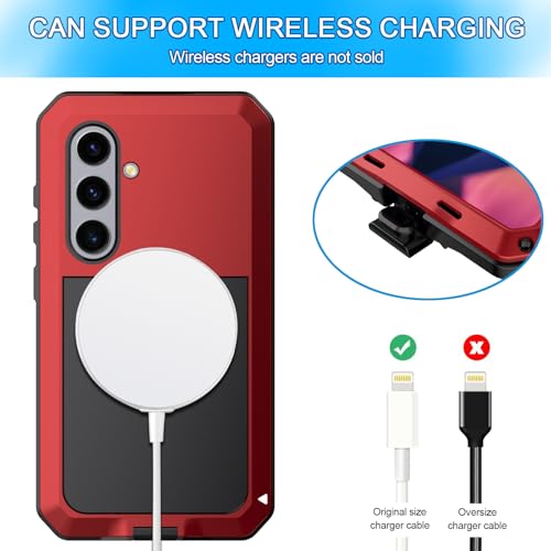 Coque en métal pour Samsung S25 Plus militaire robuste antichoc et durable