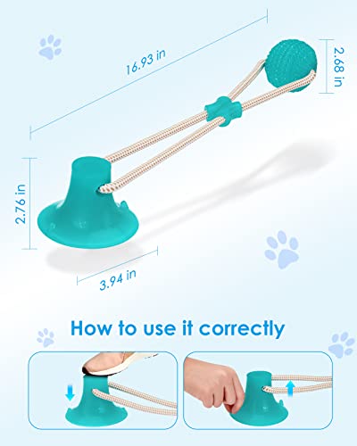 Unise Dog Toys, Dog Chew Toys With Suction Cup, Dog Toys For Aggressive Chewers, Dog Rope Toys Tug Of War, Puppy Chew Toys For Teething, Indestructible Dog Toys, Dog Toys For Large Medium Small Dogs #TOP3