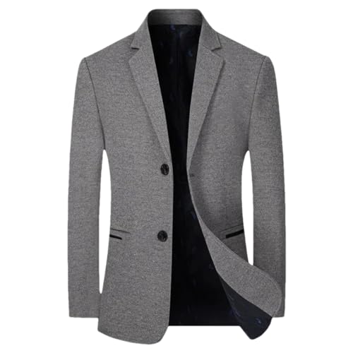 Men's Autumn and Winter Business Casual Blazer Wool Blend Slim
