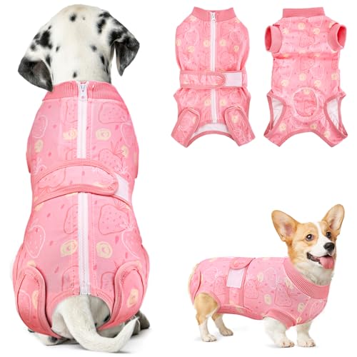 Nasjac Dog Surgery Recovery Suit - Zipper on Recovery Onesie for Female Dog by Nasjac - Used condition - US$19.02