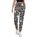 vosery holiday christmas cookies pantaloni della tuta da donna con tasche, comodi pantaloni della tuta da donna sportivi, stile-36, xl