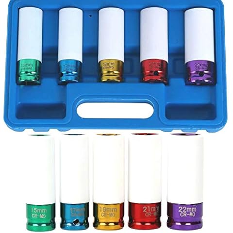 Mekanik 5pc 1/2" Deep Wheel Nut Socket Set Cover