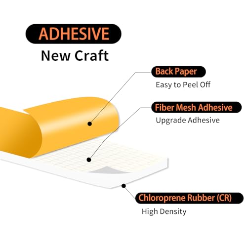 Image of Foam Weather Stripping Tape,High Density CR,1 /2 in x 1 /16 in x 33Ft | Weather Stripping Door Seal Strip for Insulating Door Frame, Window, Air Conditioner,Self Adhesive Sealing Weatherstrip,White