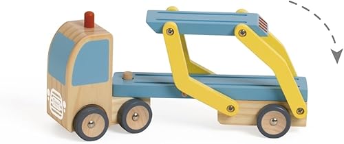 Miniatura 7 de Classic World Transportador de madera con 3 coches