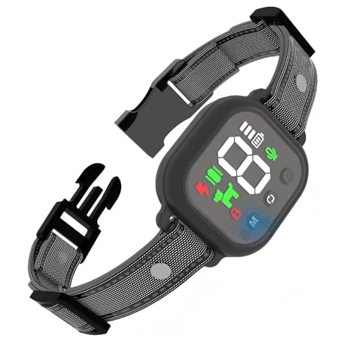 Noobark Dog Bark Collar for Small/Large Dogs 8-120lbs - Rechargeable Anti Bark Collar with 4 Modes 8 Sensitivity Levels & IP67 Waterproof Adjustable Nylon Strap