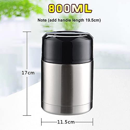 Draagbare Thermos Cup RVS Vacuüm Flask, Stoofbeker, Stoofpot, Student'S Geïsoleerde Lunch Box, Wordt geleverd met een… - Image 5