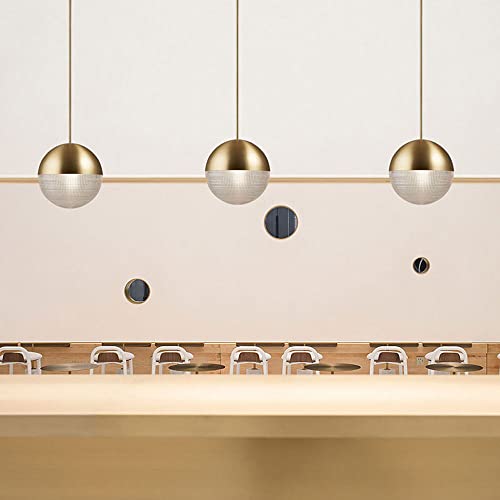 Lámpara colgante E27 de cristal transparente y hierro de estilo nórdico moderno 4