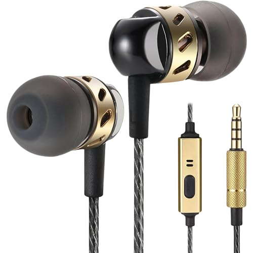 Betron AX5 Earphones Wired in Ear Headphones with Microphone Mic Noise Isolating Earbuds Deep Bass Carry Case 3.5mm Jack Ear Bud Tips Betron AX5 Earphones Wired in Ear Headphones with Microphone Mic Noise Isolating Earbuds Deep Bass Carry Case 3.5mm Jack Ear Bud Tips