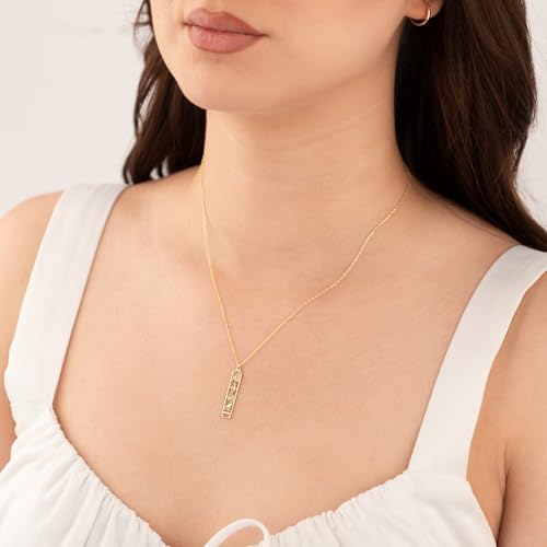 Personalized Egyptian Cartouche Name Necklace | 14K Gold Plated 925 Sterling Silver | Custom Name Pendant, Ancient Egypt Jewelry Gift2